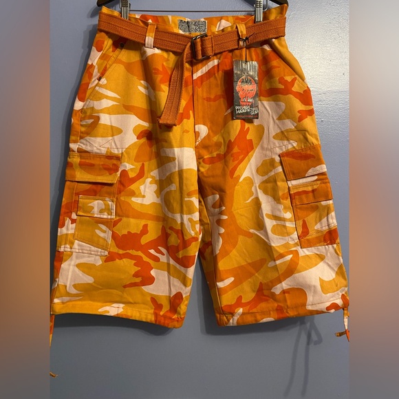 Urban City Cotton Polyester Blend Mens Cargo Shorts Size 36 Streetwear - Picture 2 of 13